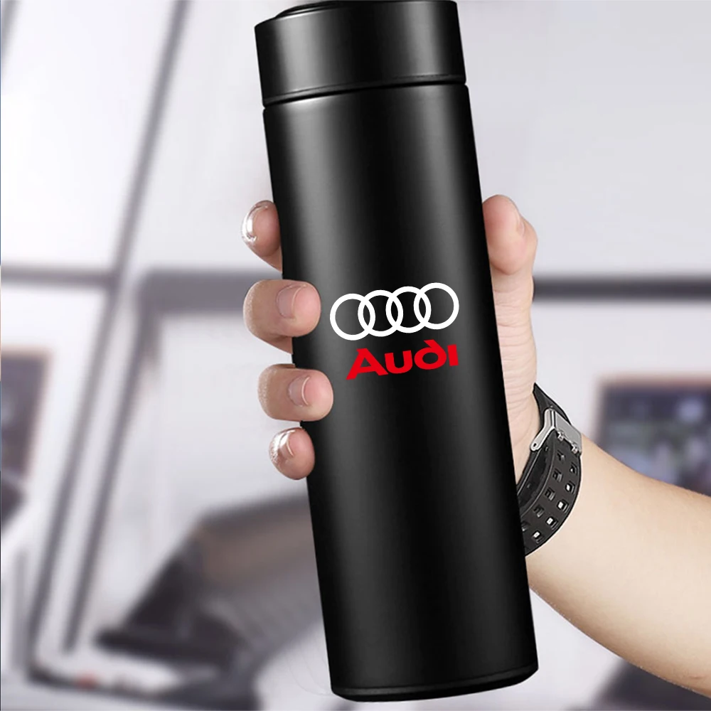 Термос Smart Cup с изолированным дисплеем температуры для Audi Sline A4 B8 B6 B7 B9 A6 C7 C6 C5 A3 Q1 Q2 Q3