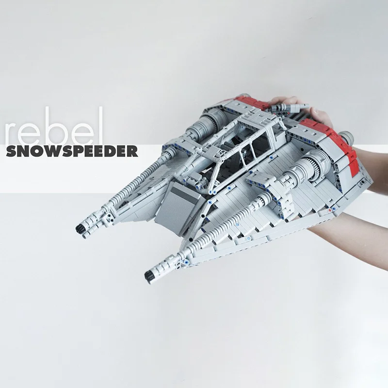 Фото 2191 деталь MOC Star Battle Rebel Snowspeeder, модель из строительных блоков, рождественские подарки, архитектурное искусство, рукоделие, сборка своими руками, 3D-креатив. №2