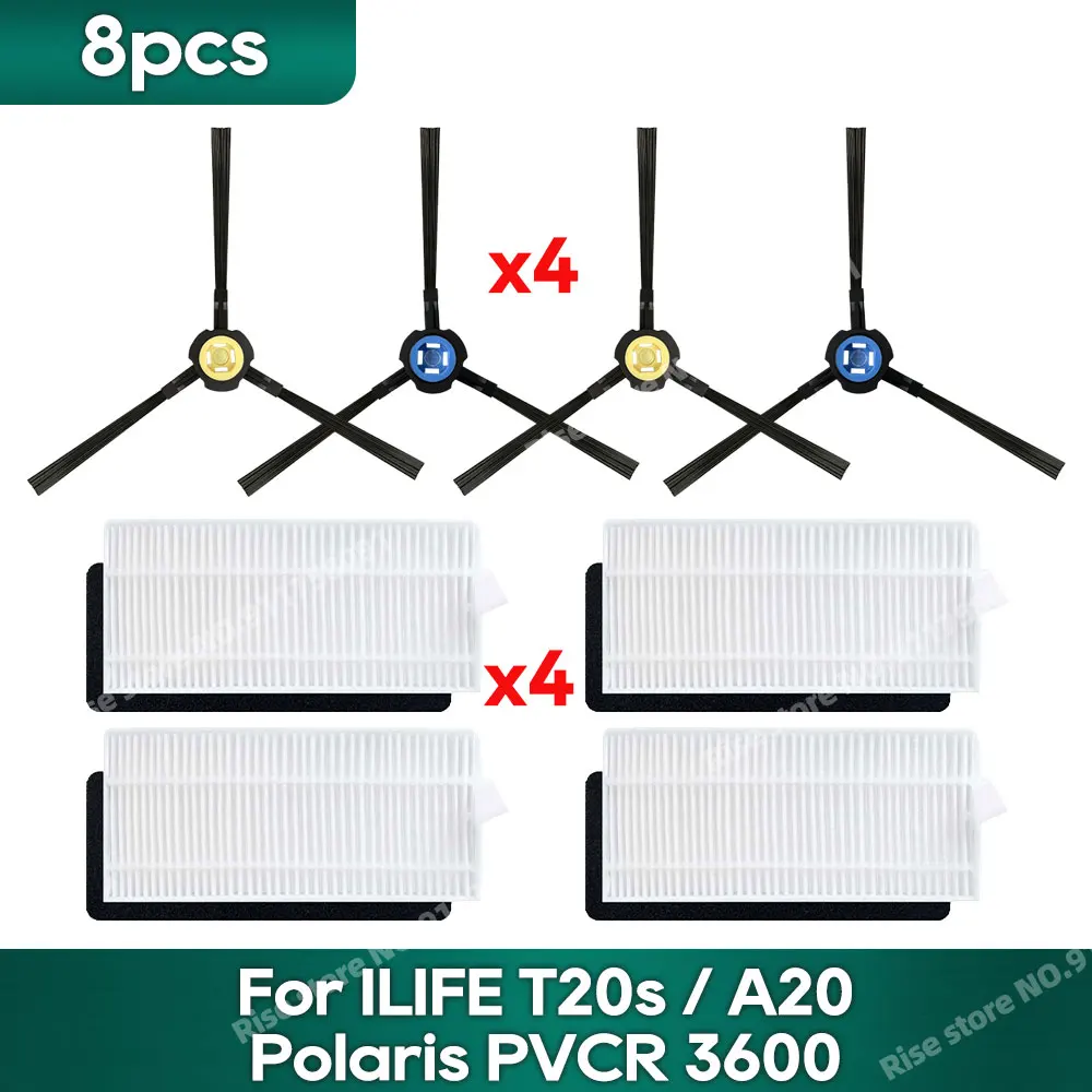 

Аксессуары для ILIFE T20s/ A20, Polaris PVCR 3600/ G2, сменные детали для швабры, фильтра, боковой щетки