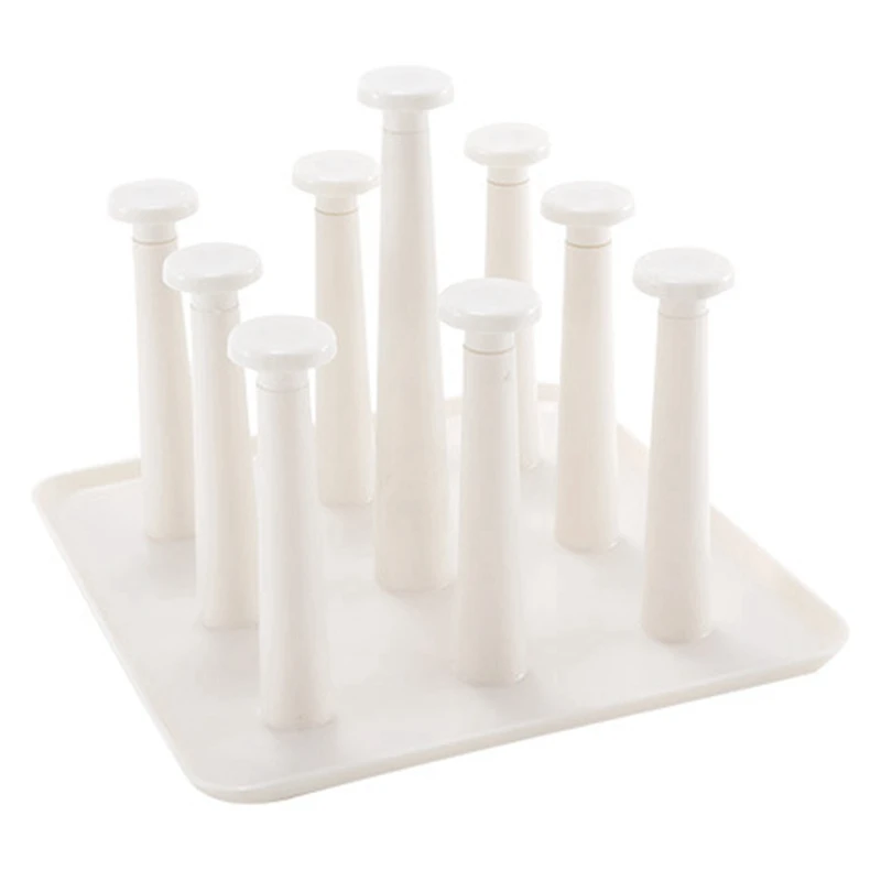 

Draining Cup Holder Cup Storage Shelf Plastic Cup Holder Draining Rack Kitchen Household Goods