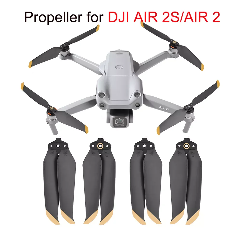 

Propellers for DJI Mavic Air 2/AIR 2S 7238 Props Blade Foldable Quick Release Magic Tape Straps Accessory