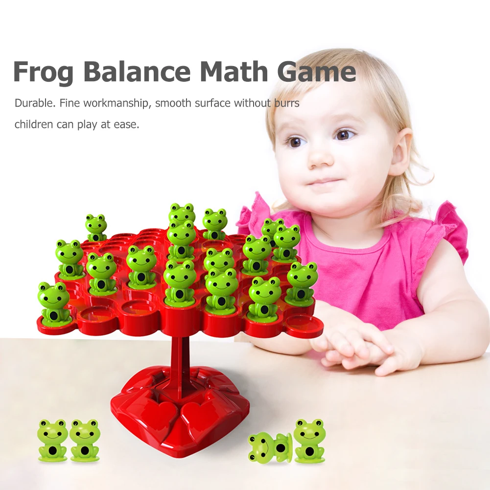 

Монтессори лягушка балансирующее дерево Веселая развивающая пластиковая настольная игра игрушки для родителей и детей Интерактивная мате...