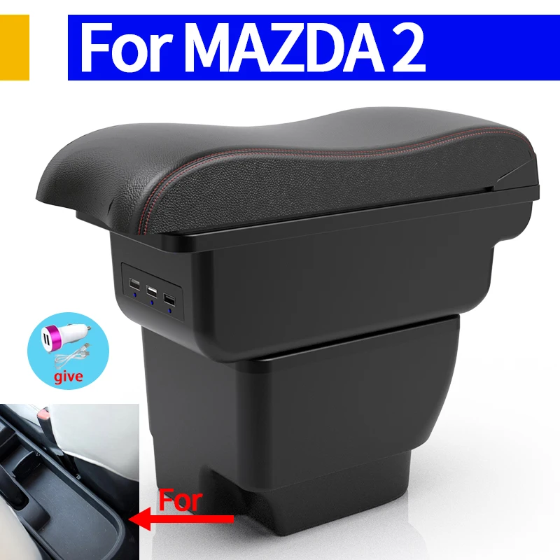 Подлокотник для MAZDA 2 автомобильный подлокотник детали модернизации ящик