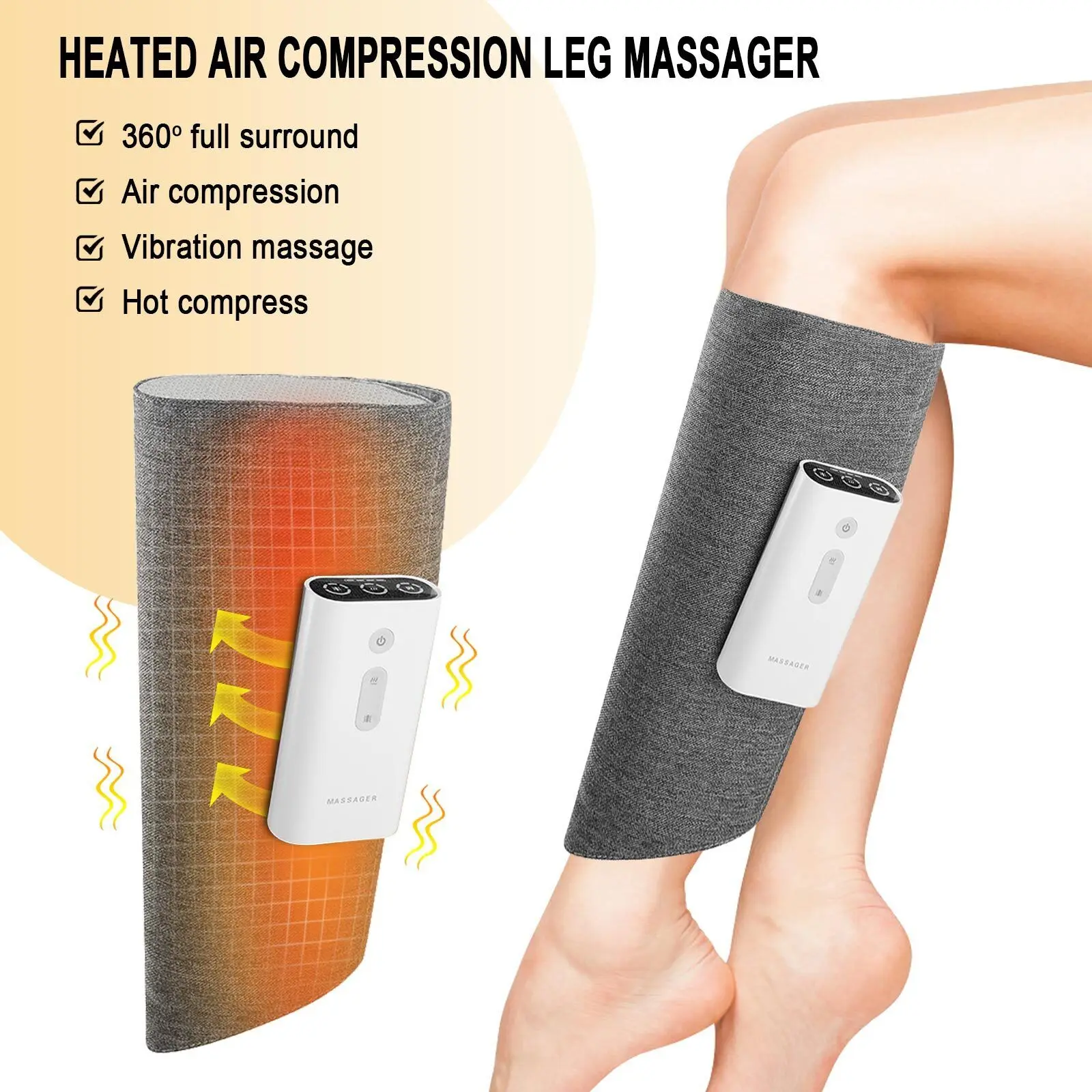 

Массажер для ног с подогревом, компрессионный массаж ног, телячья циркуляция мышц, расслабление