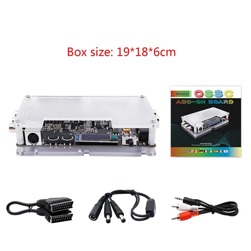 

F19E с открытым исходным интерфейсом рандомный HDMI-совместимый адаптер Scart видео конвертер для N64 NES PS1 PS2 Xbox Ретро игровые консоли