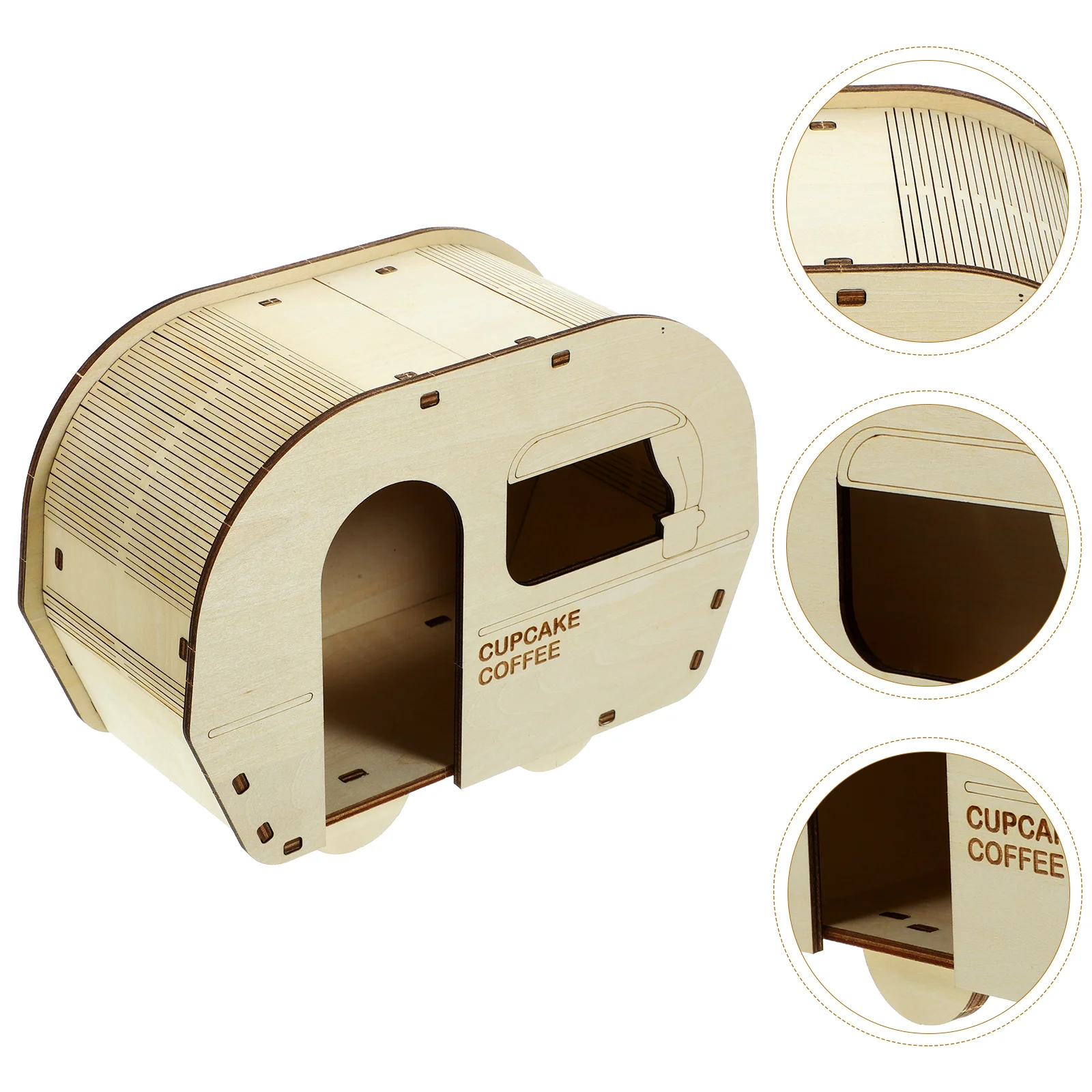 

Hamster Hideout House Small Cage Toy Wooden Pet Home Rat Playset Nest Accessories Guinea Chinchilla Hamsters