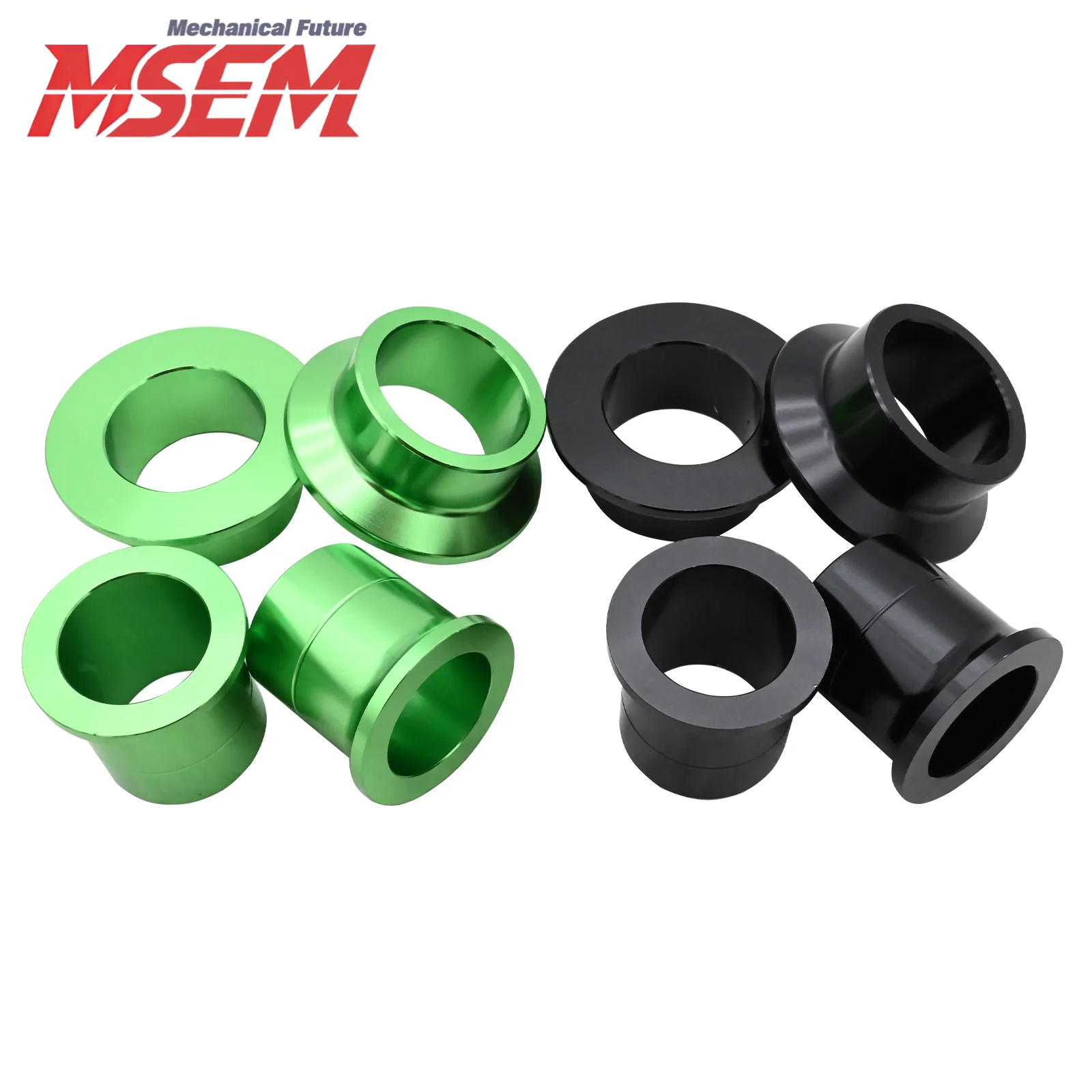 Фото Для мотоциклов Kawasaki KLX450R 2008-2019, KX450F, KX250F, KX250 2006-2020, KX125 2006-2020: Алюминиевые проставки для передних и задних колесных ступиц с ЧПУ №2