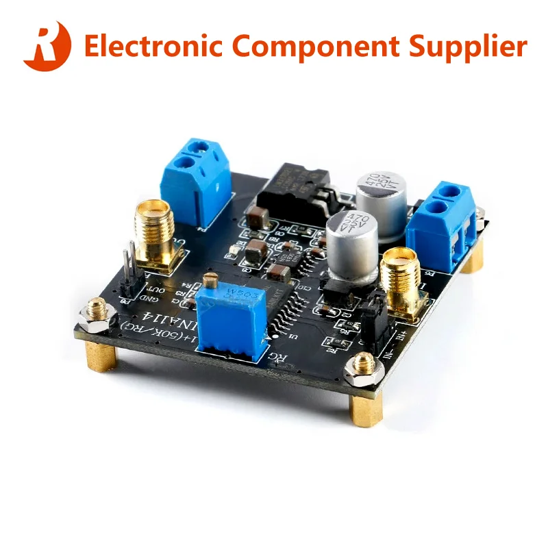 Новый приборный усилитель INA114 плата модуля 1000 Регулируемый одиночный источник