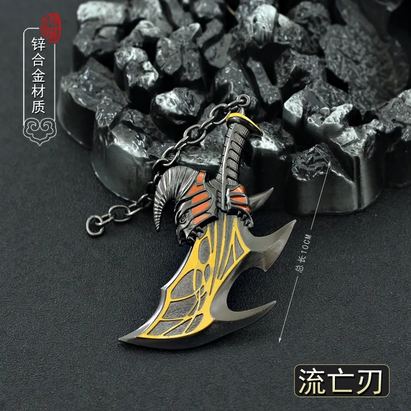 

10cm Exile Blade God Of War Metal Weapon Model Game Peripheral Ornament Decoration Crafts Pendant Collection Doll Toys Equipment