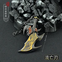 10cm exile blade god of war metal weapon model game peripheral ornament decoration crafts pendant collection doll toys equipment
