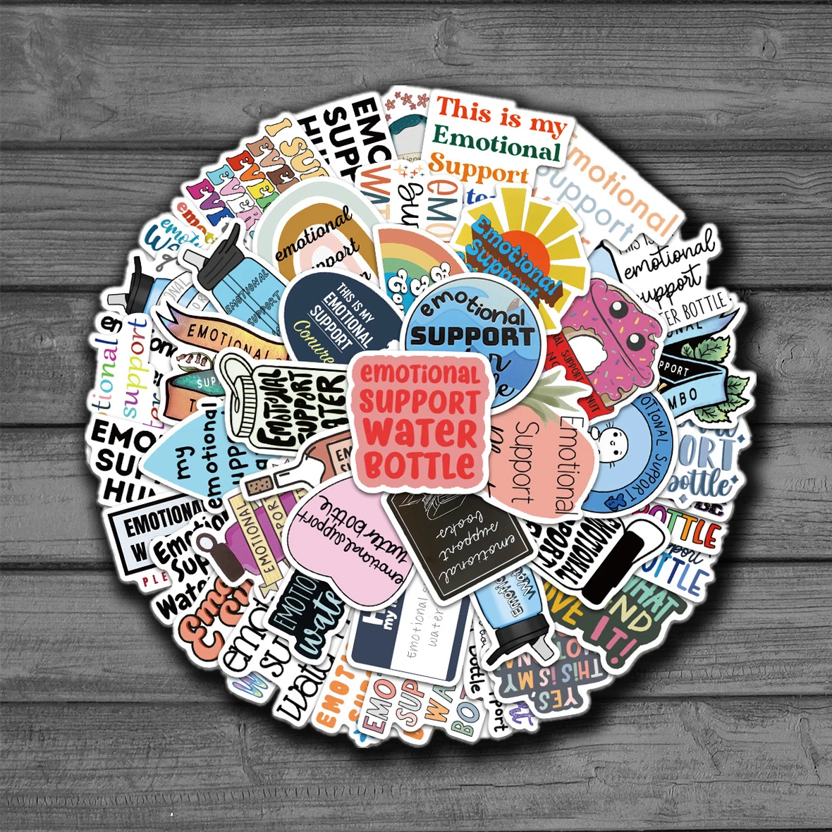 Наклейки для эмоциональной поддержки 50 шт. водонепроницаемые наклейки ноутбука