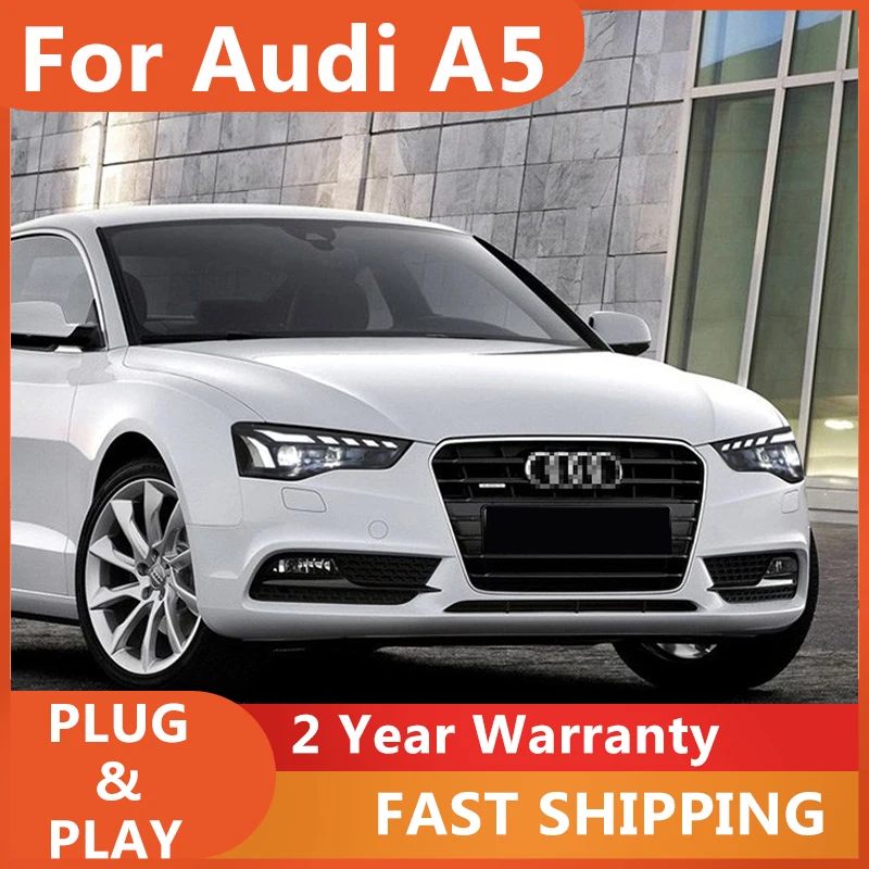 

Car Front Headlight For AUDI A5 A5L LED 2008-2016 HeadLamp Styling Dynamic Turn Signal Lens Automotive Accessories Assembly