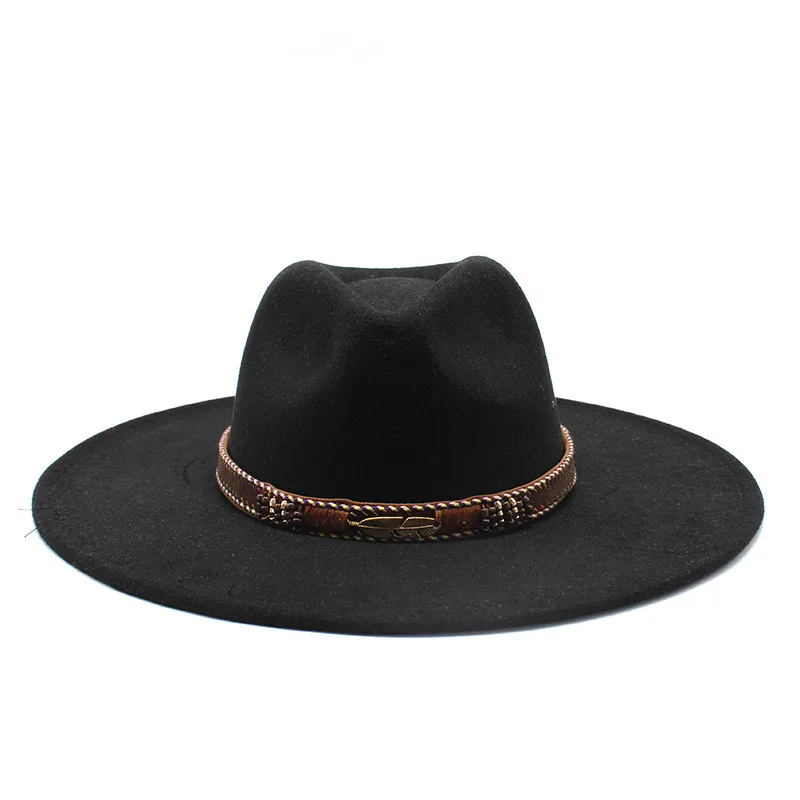 

Шляпы для мужчин, роскошная ковбойская шляпа для женщин, элегантная мужская шляпа, новая дизайнерская Федора, ковбойские аксессуары с широкими полями