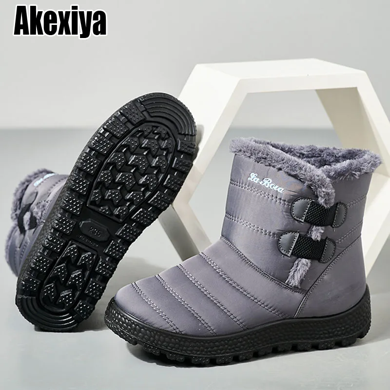 

Women Boots Waterproof Snow Boots Female Plush Winter Boots Women Warm Ankle boots Winter Shoes Women casual shoes Plus Size