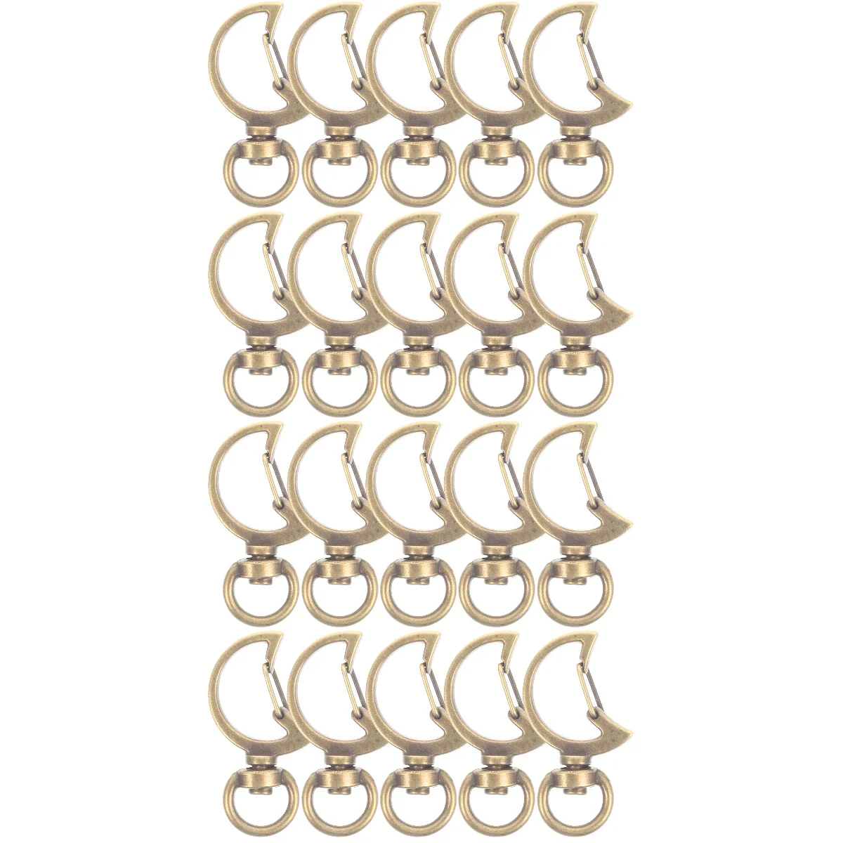 

20 Snap Keychain Clip Creative Hanging Buckle DIY Key Chains Accessories