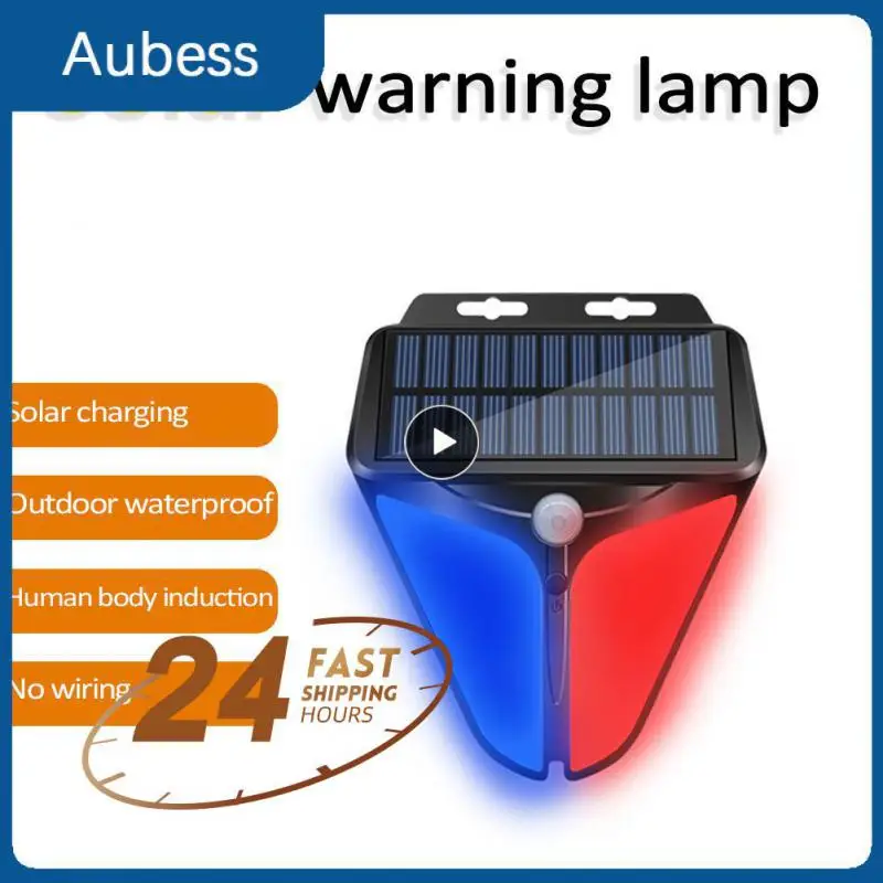 

Flash Alarm Lamp Solar Lighting Home Yard Outdoor Strobe Light Siren Solar Alarm Light Alarm Siren Motion Sensor Alarm Siren