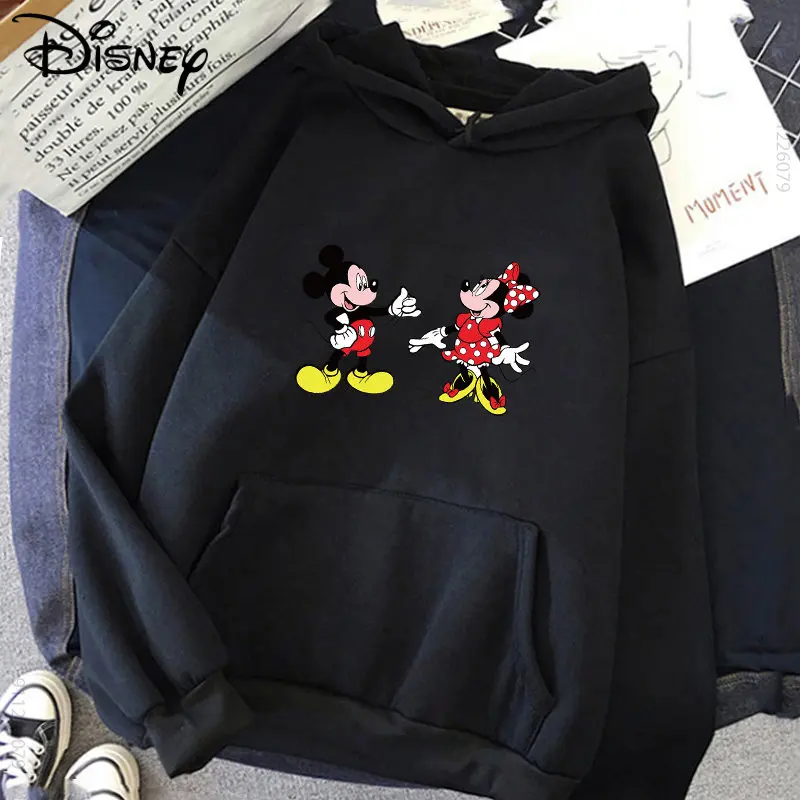 

Cartoon Mickey Funny Disney Hoodies Sweatshirt Women Hoodies Kawaii Cute Mickey Graphic Streetwear Ladies Tops Anime Sweatshirts