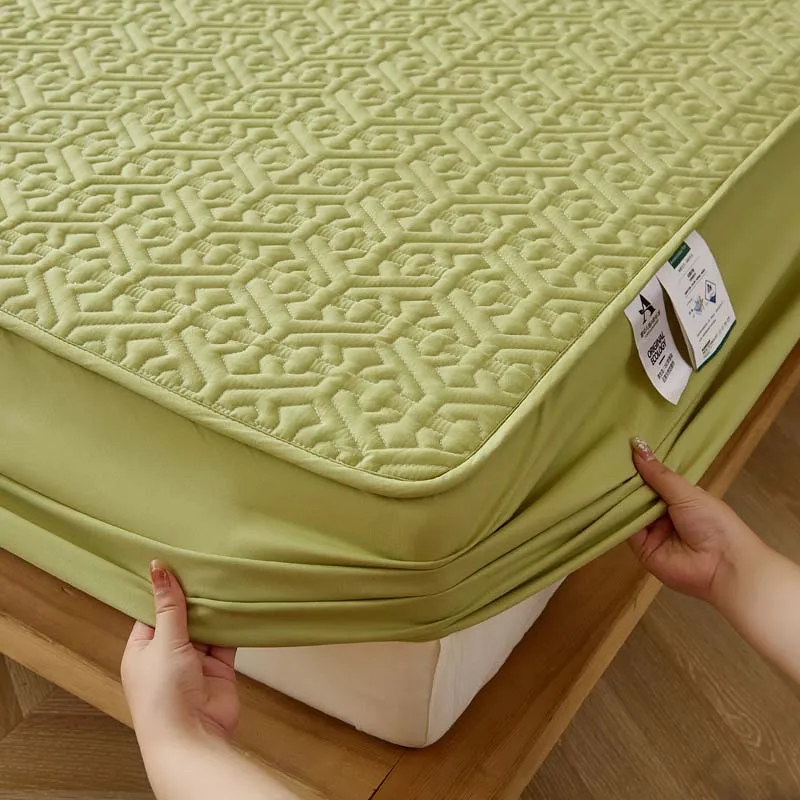 

King Size Pure Cotton Quilted Mattress Cover with Anti-bacterial Bed Pad Protector (Pillowcase Not Included)