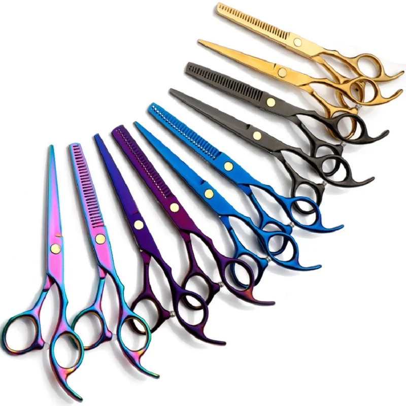 

Hair Scissors 6.0 Professional Hairdressing Scissors Thinning Barber Scissor Set Hair Cutting Scissors