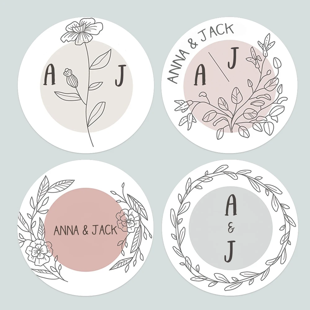 

Custom Wedding Stickers Thank You Wedding Custom Labels, Personalized Stickers Candy Gift Boxes