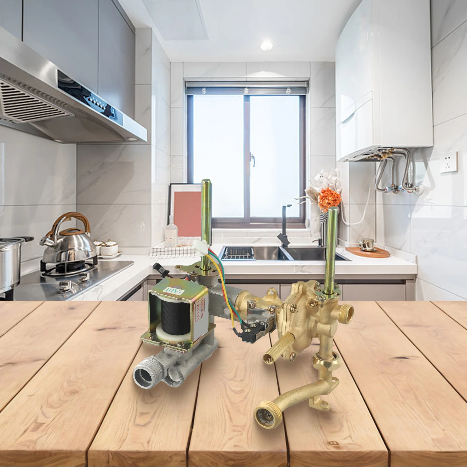 Медный Соединительный клапан для воды и газа 7-10 л детали газового