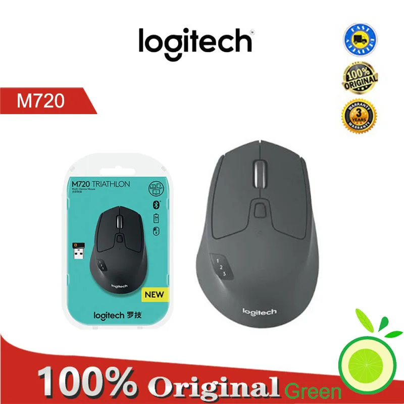 

Wireless Mouse Logitech M720 2.4GHz Bluetooth 1000DPI Gaming Mice Unifying Dual Mode Multi-device Office Gaming Mouse For PC