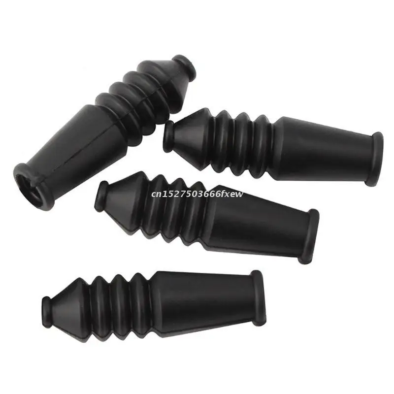 

4 Pcs/pack Mountain Folding Bicycle Dust Jacket Brake Line V Elbow Protection Cover Accessories Rubber Sleeve