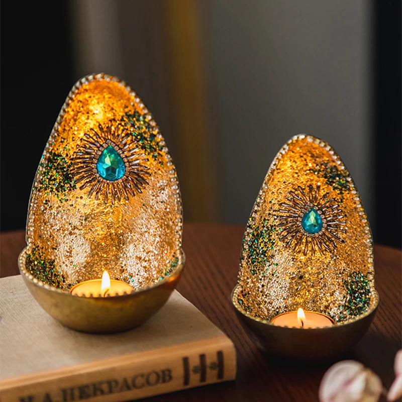 

Маленькие подсвечники в стиле ретро, подсвечники в скандинавском стиле, сверкающие винтажные роскошные палочки для свечей, декор для гостиной