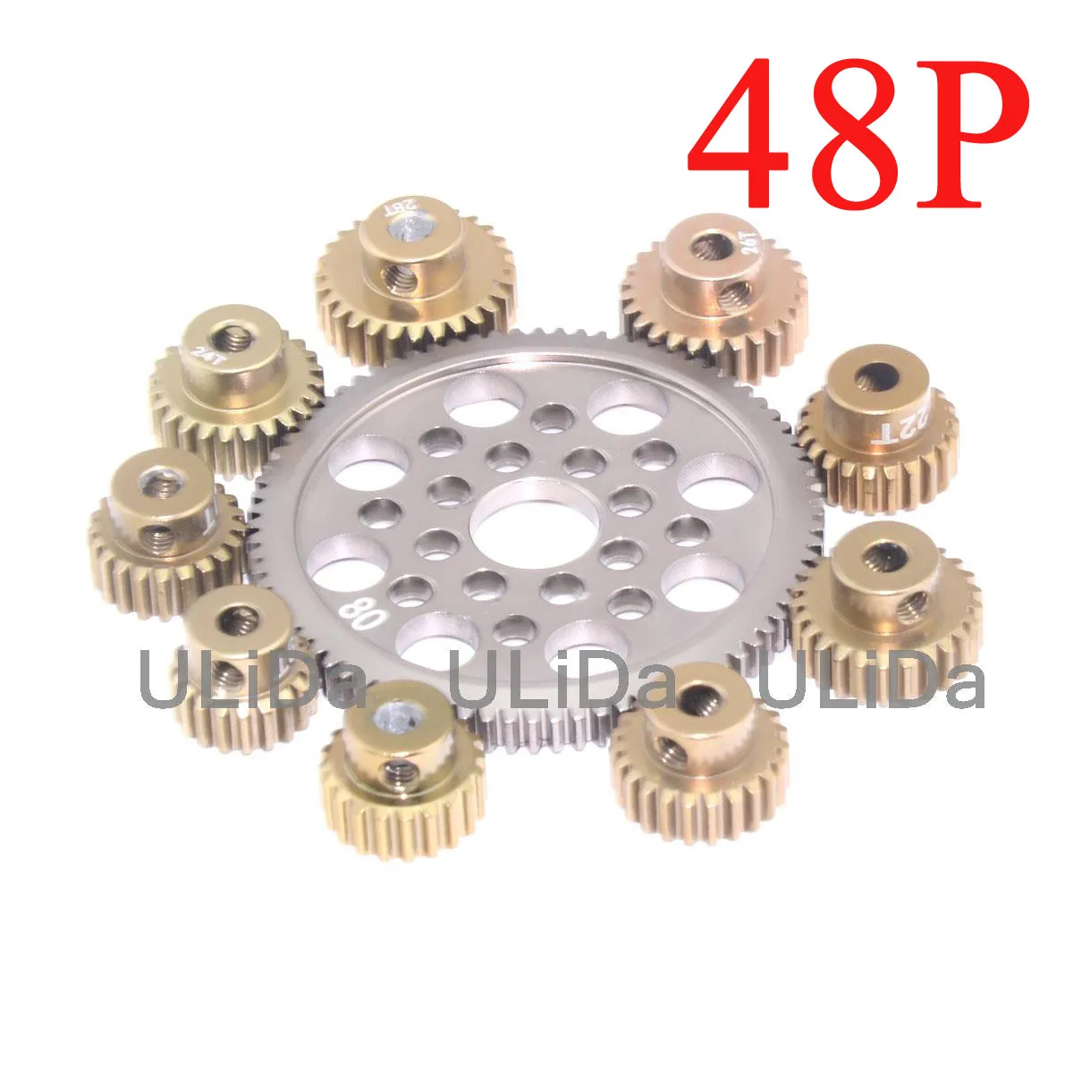 Metal 48P Spur Gear 92T 85T 80T Pinion 18T 19T 20T 21T 22T 23T 24T 25T 26T Motor Gears For Sakura R31 G31 SCX10 AX10 Traxxas HPI