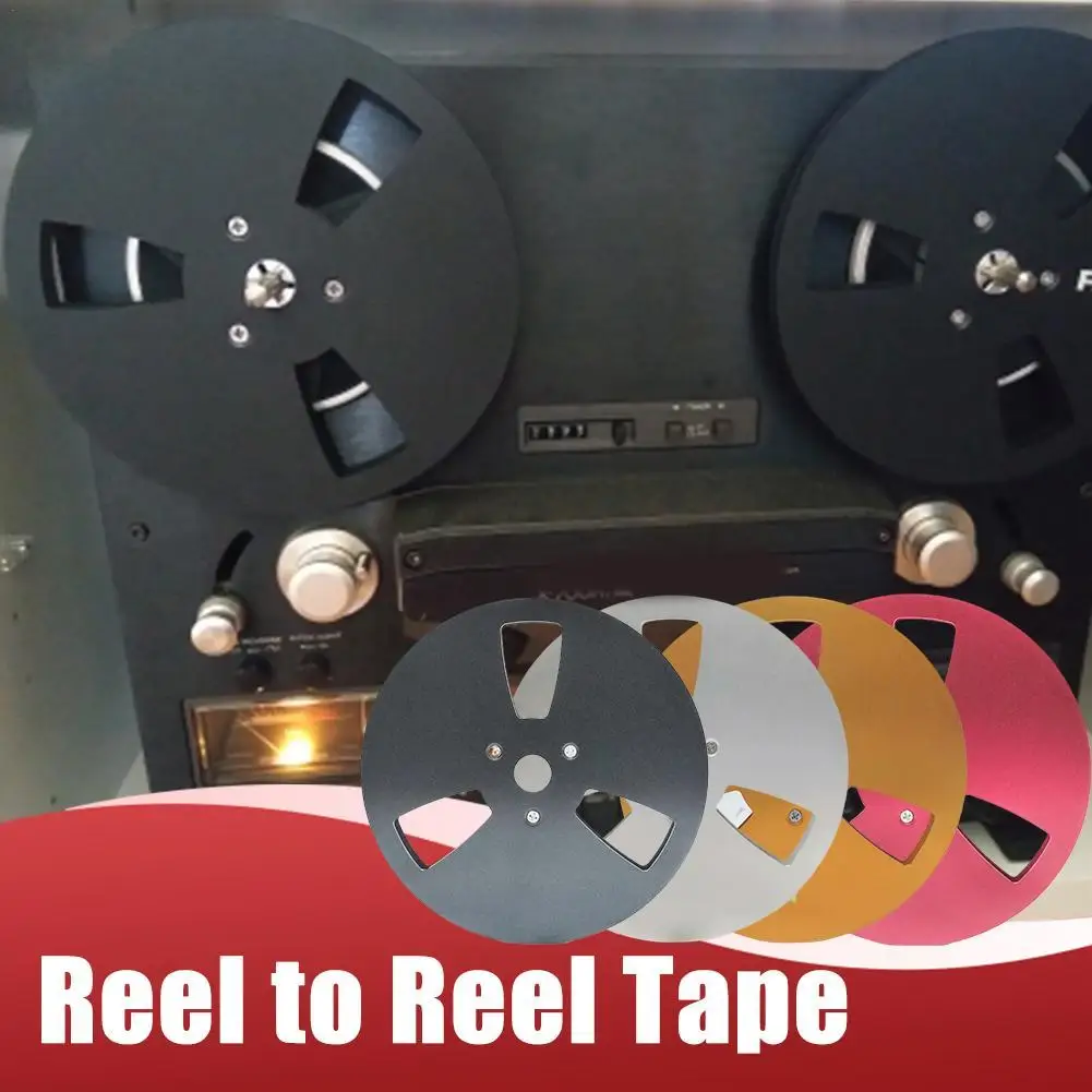 7inch Open Reel With 7-inch Opener Empty Reel Aluminum Reel Tape Reel Tape Empty Ree Unrolled Audio Tape Black/sliver/gold/pink
