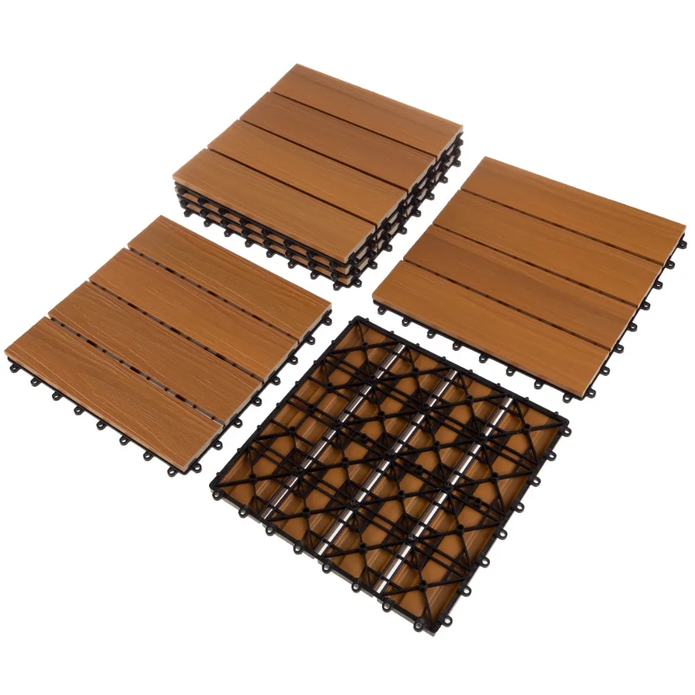 

Plastic Tile for Garden Buildings Wpc Decking Floor Outdoor Floors Garden Tiles Exterior Floor Terrace Wooden Floors Parquet