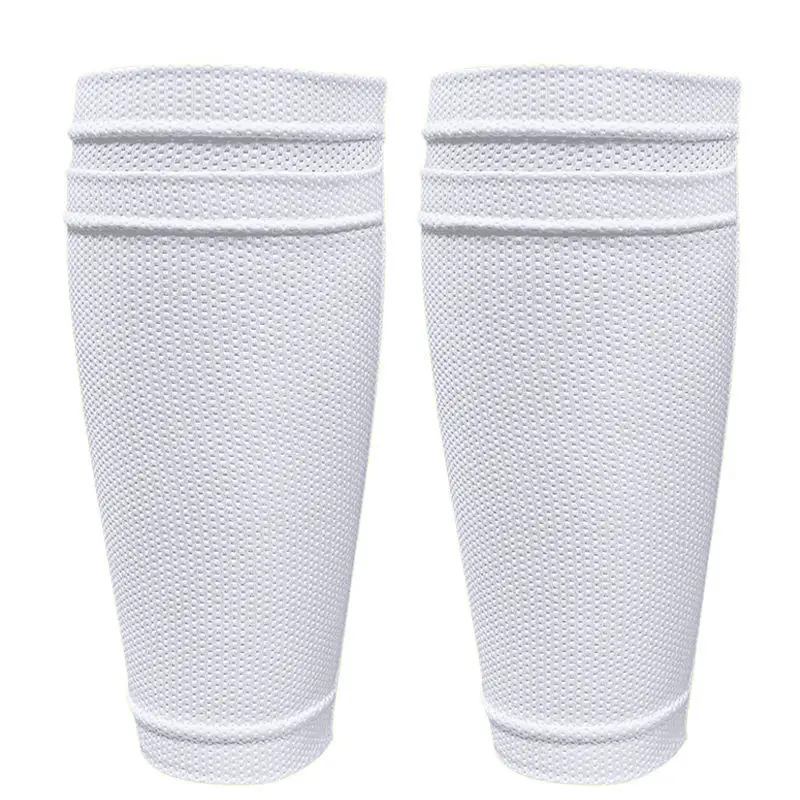 Male Compression Set Of Sports Football Shin Guards  Leg Warmers Grid Calf Socks Male Children Pressure Protective  Soccer Socks