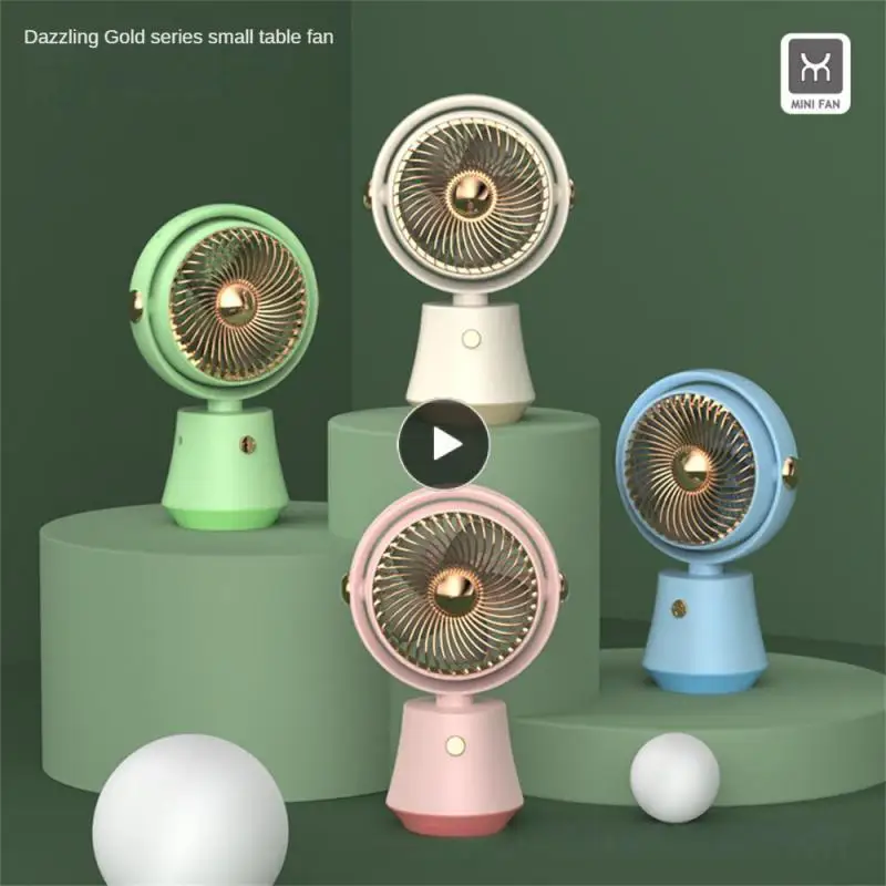 

1~10PCS Rotatable Mini Fan 3 Speed Rechargeable Office Desktop Fan Usb Charging Small Fan Summer Handheld Fan Portable Outdoor