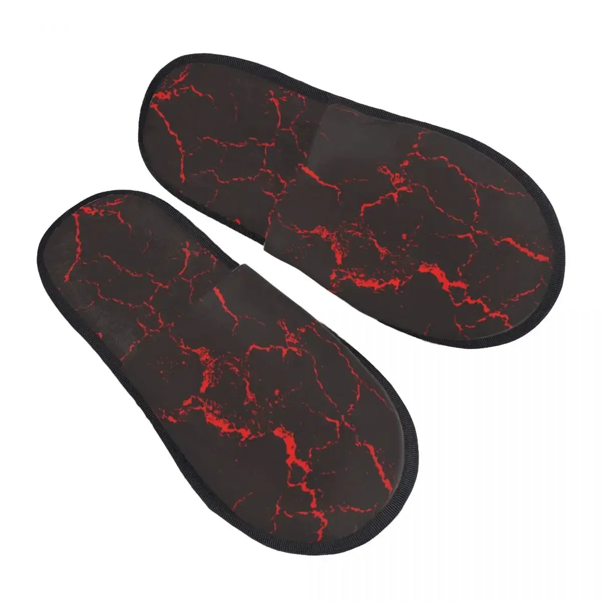 

Indoor Cracked Pattern Warm Slippers Winter Home Plush Slippers Fashion Home Soft Fluffy Slippers