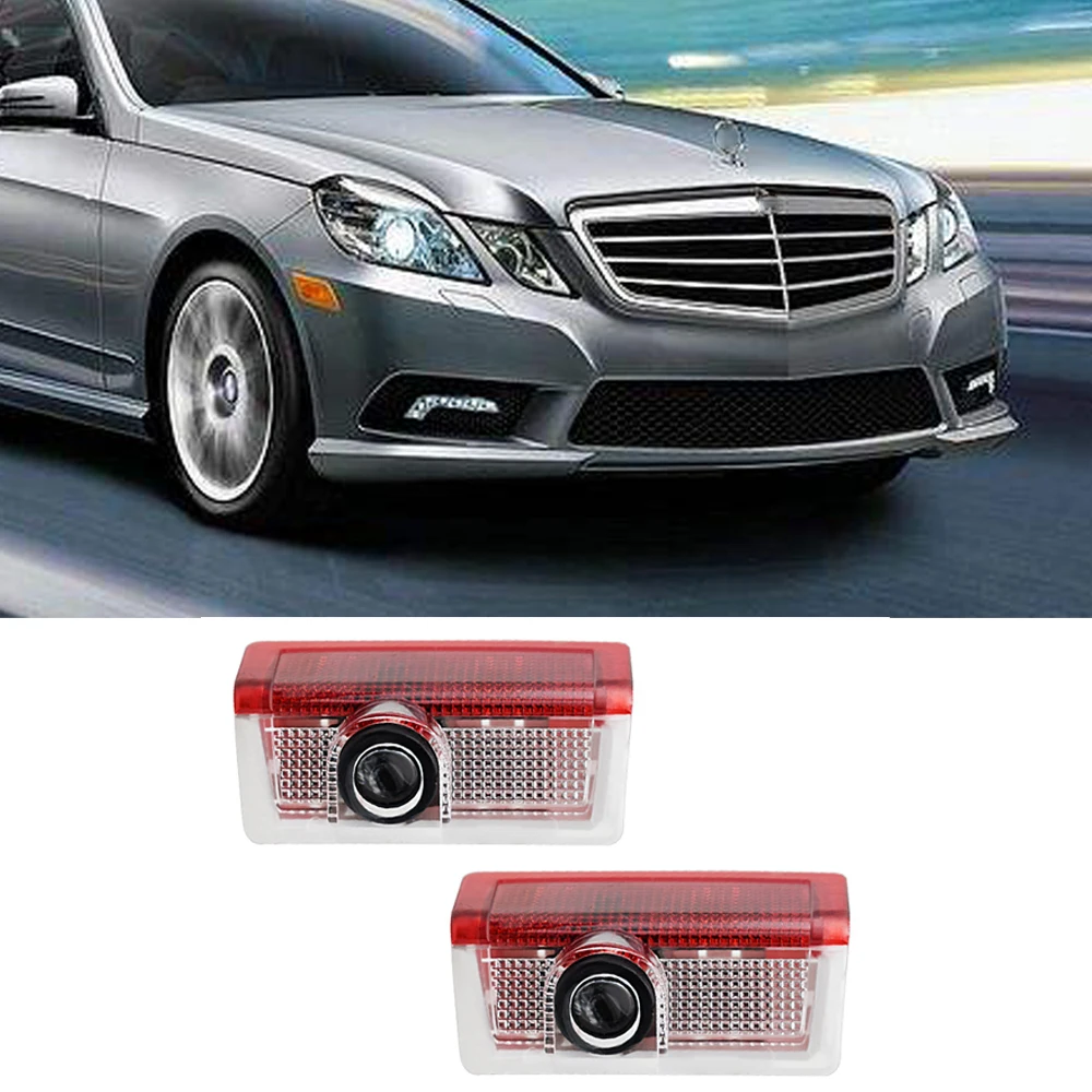

4Pcs Led Car Door Decor Lamp Logo Laser Light For Mercedes Benz AMG G M B A C GLC GLE GLS GLA E Class W166 W212 W213 W205 W156