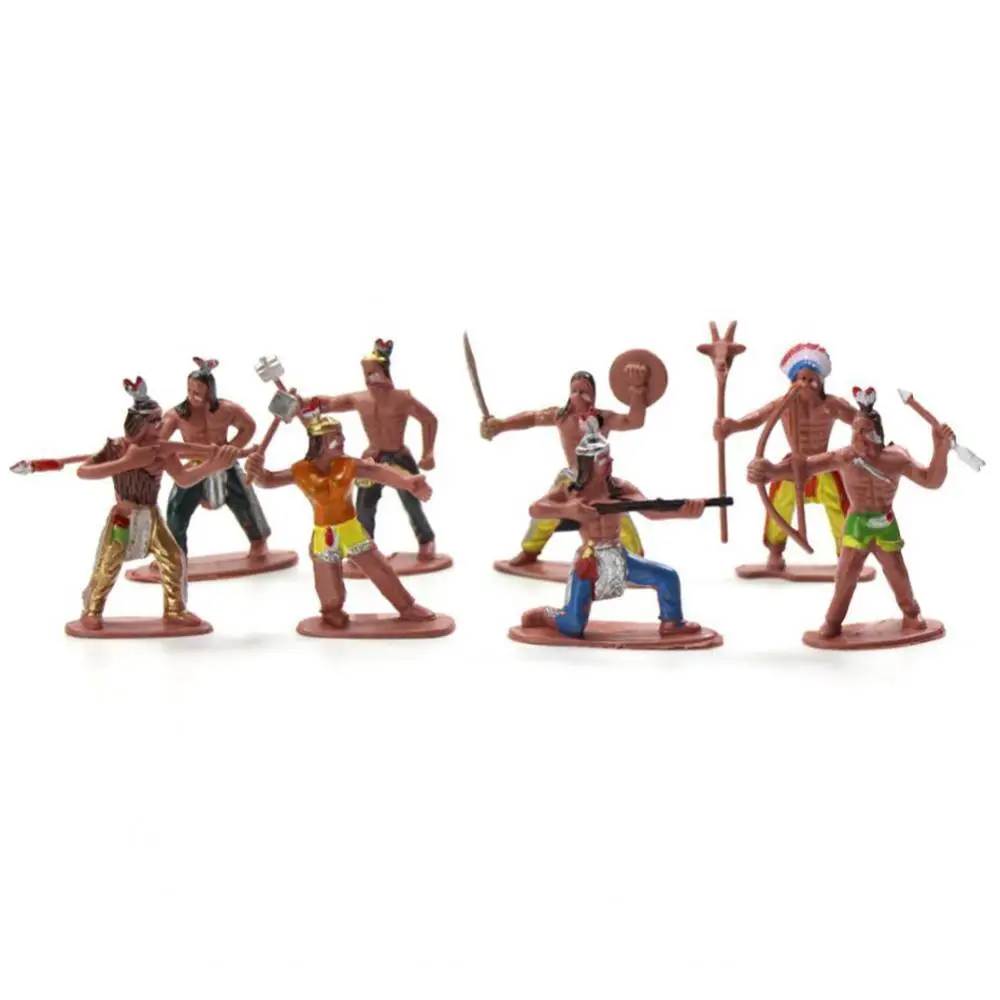 13 шт./компл. фигурки индийских племен модель Декор для дома декор сделай сам