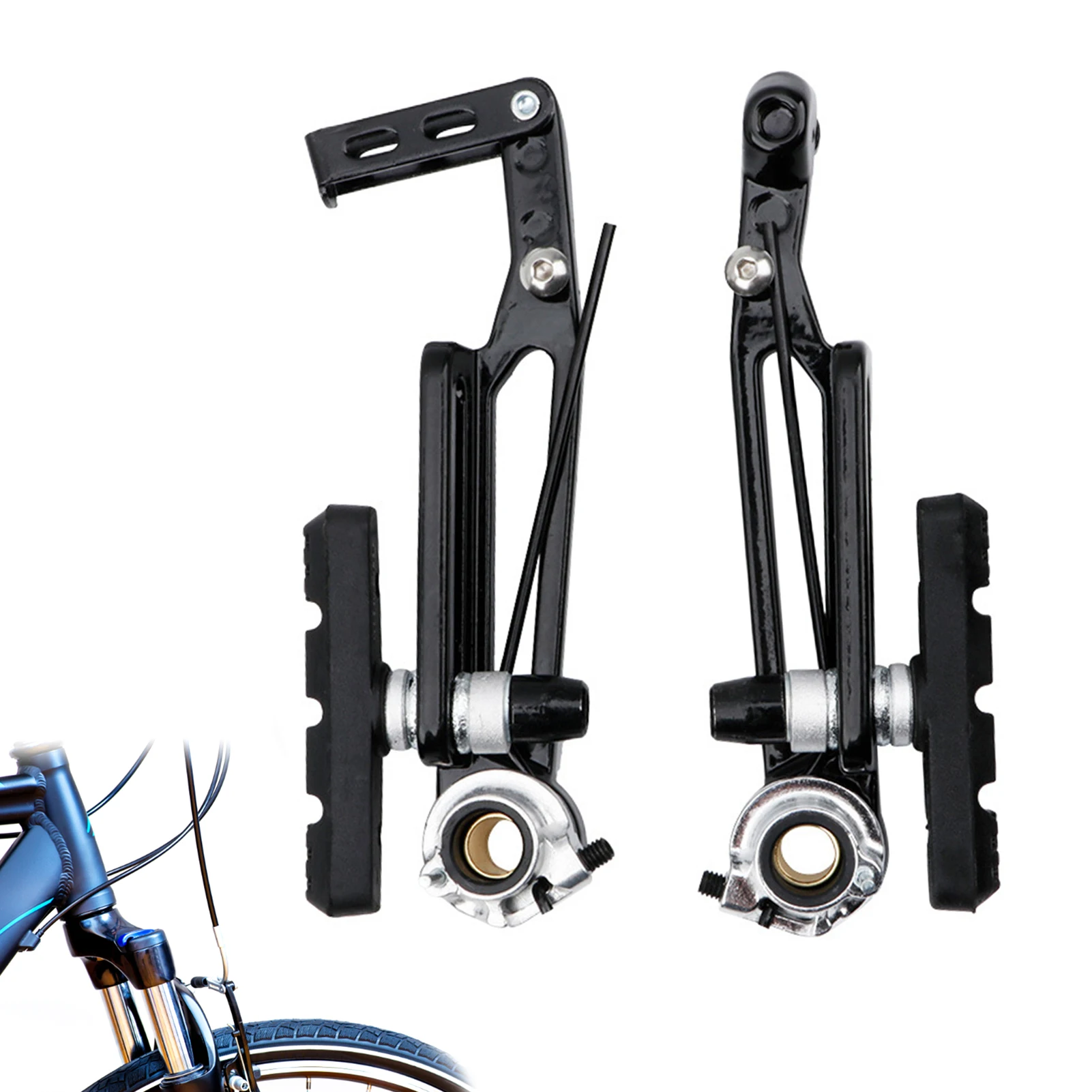 

Bicycle Brake Set Bicycle Brake Caliper Bike Brakes Set V Bike Brakes Mountain Bike Replacement For Most Bicycle Mountain Bike