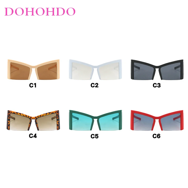 DOHOHDO большие солнцезащитные очки кошачий глаз женские тенденции люксовый бренд