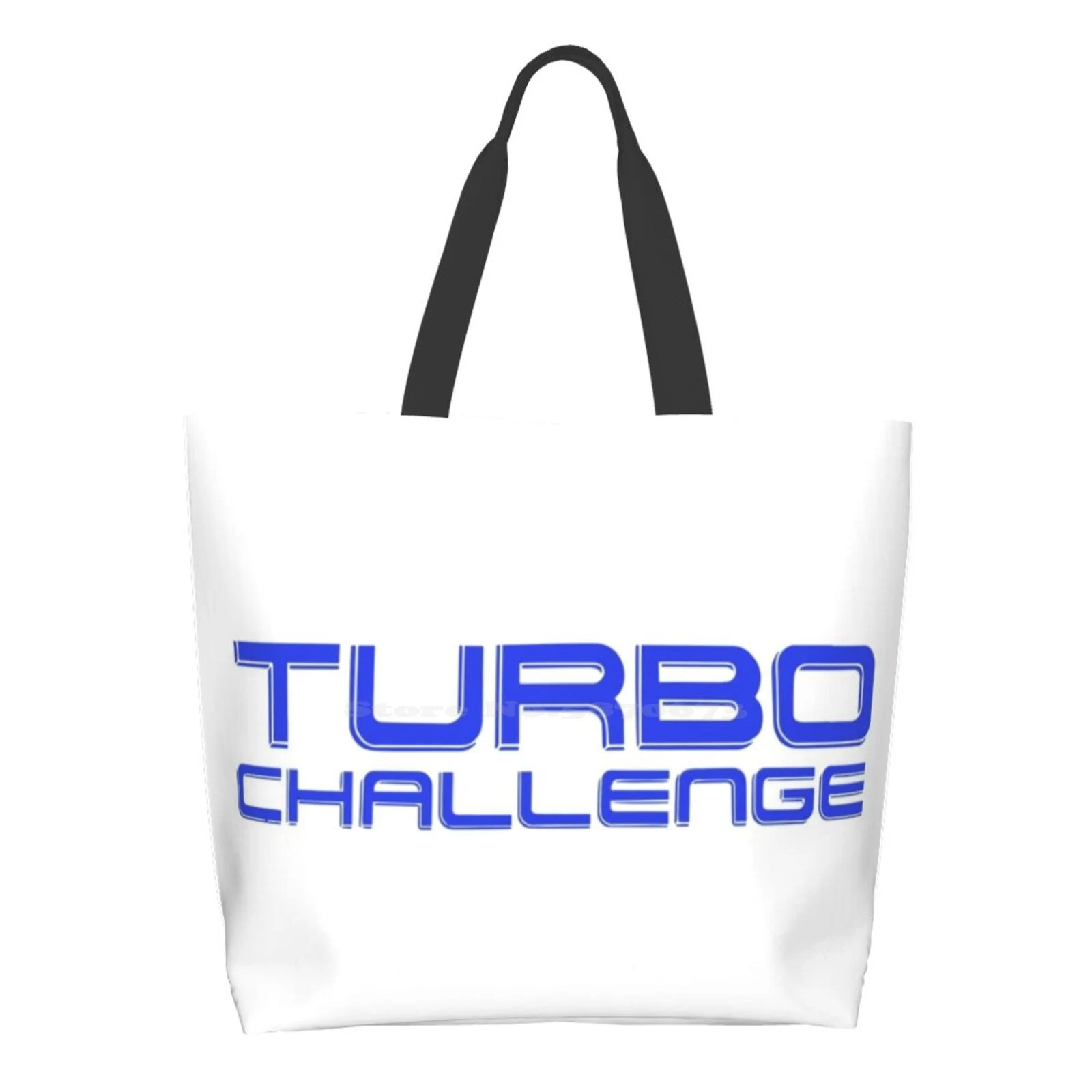 

Turbo Challenge Blue Shopping Bags Girls Fashion Casual Pacakge Hand Bag Turbo Turbo Challenge Race Racer Sport 80S Game 80S