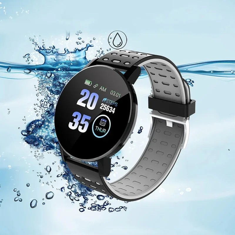

Умные часы для мужчин и женщин с функцией измерения пульса и артериального давления Bluetooth фитнес-часы Android IOS упражнения