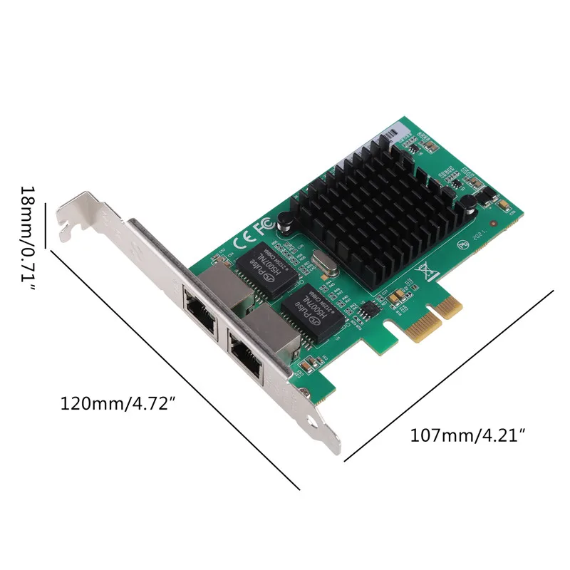 PCI-Express двухпортовый 10/100 Мбит/с | Компьютеры и офис