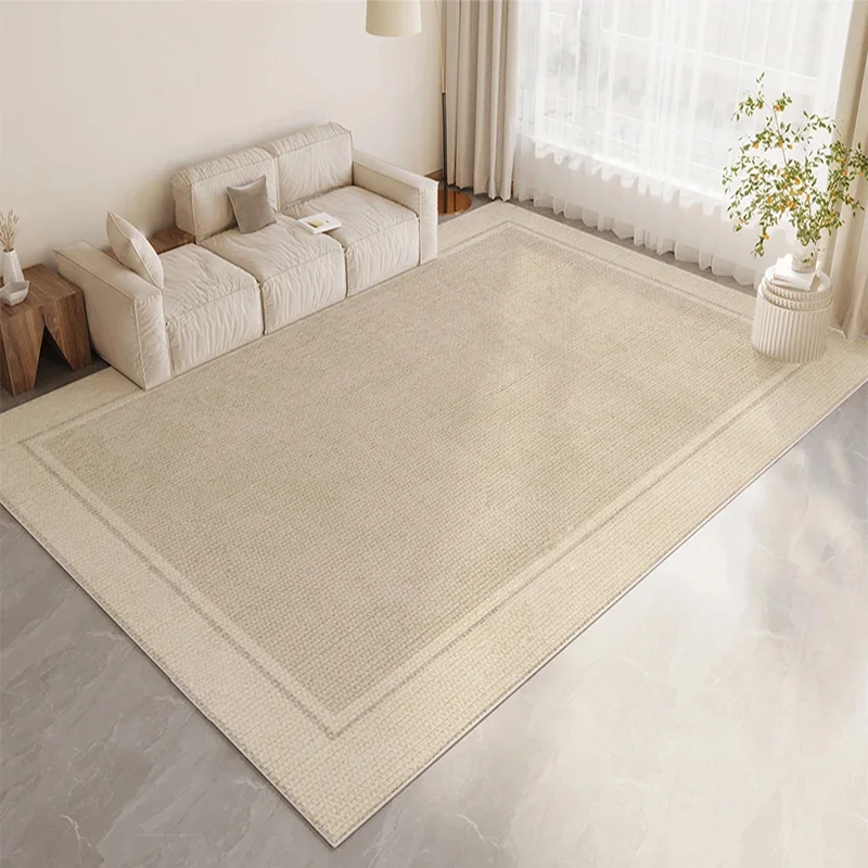 

Light Luxury Living Room Carpet Large Area Decorate Coffee Tables Plush Mat Fashion Minimalism Nordic Bedroom Rug ковер Tapis 러그