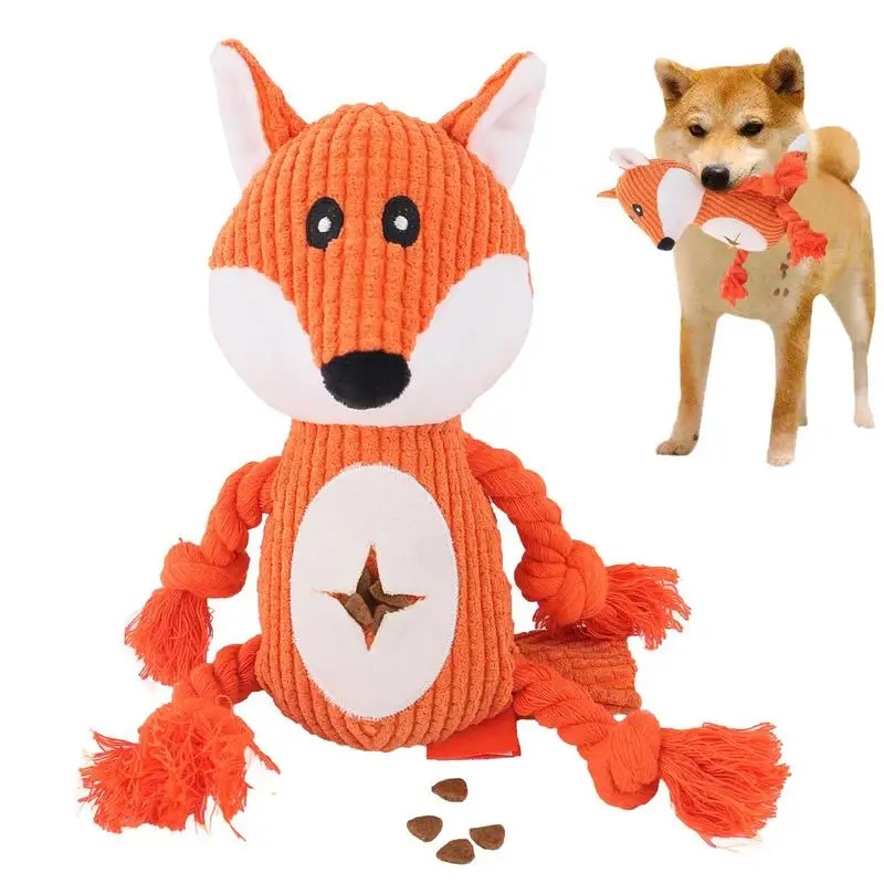 

Puppy Fox Plushie Pet Supplies Plushie Toy For Cat And Dog Breathable Interactive Toy Chew Toys Dog Companion For Medium Small