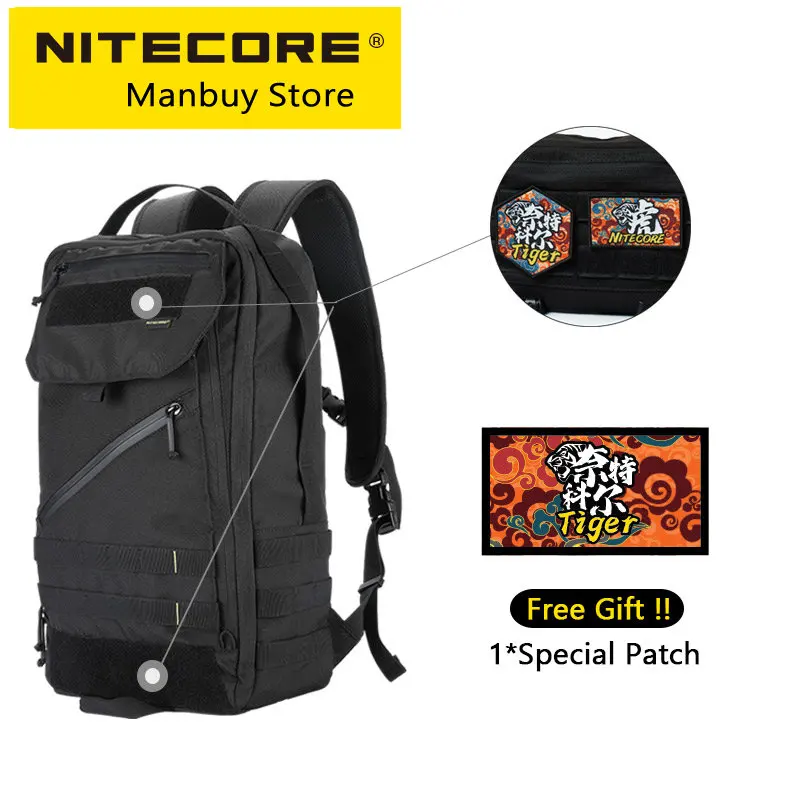 Genuine NITECORE BP23 23L 600D Waterproof Commuter Backpackr 15.6in Laptop Tablet Overnighter Trekking Fishing Sport Travel Bag
