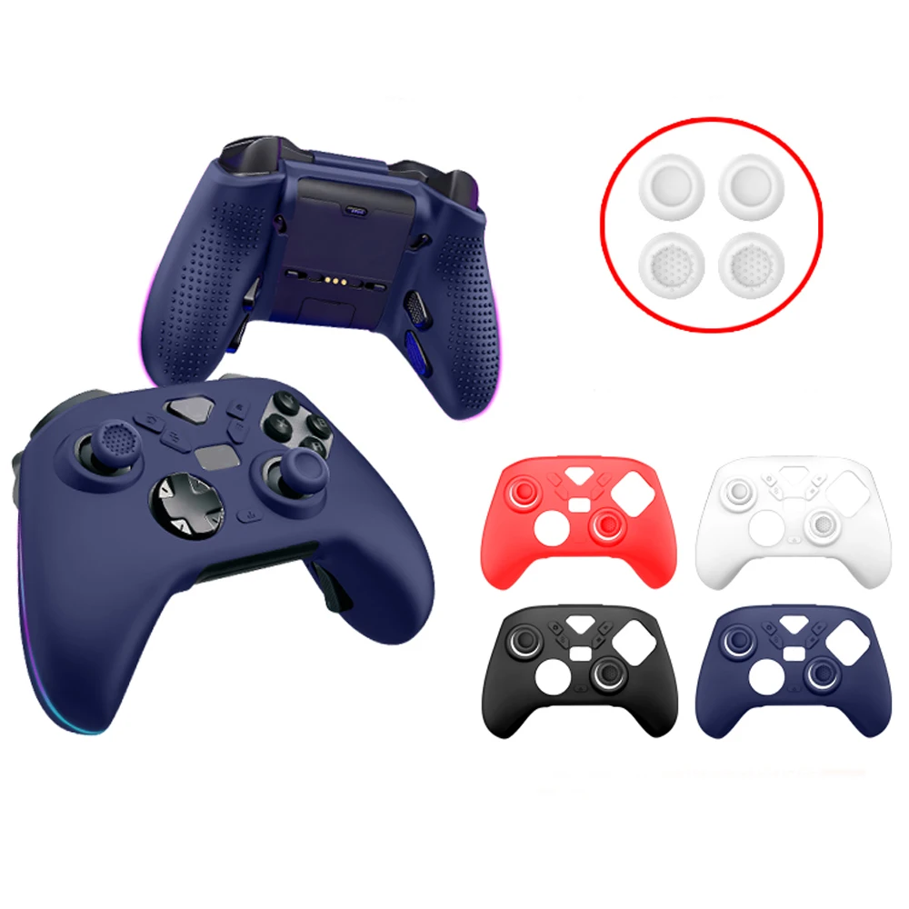 Фото Защитный чехол для контроллера ROG Raikiri II Xbox, 1,3 мм, ударопрочный, с возможностью зарядки без снятия, пылезащитный + 4 шт. колпачков для джойстиков №2