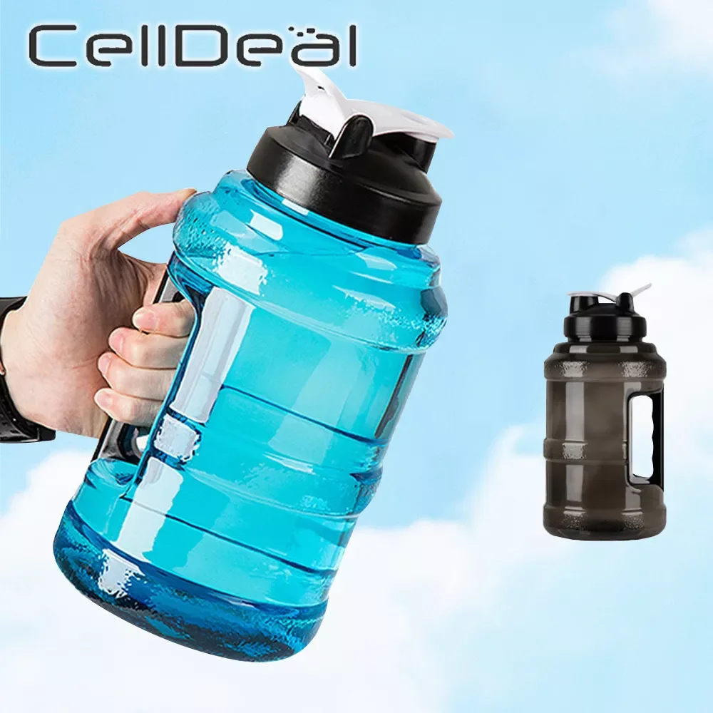 

2022New Sports Kettle Large Capcity Water Bottle With Handle Running Gym Training Cycling Outdoor Drinking Cup Plastic Sports Cu