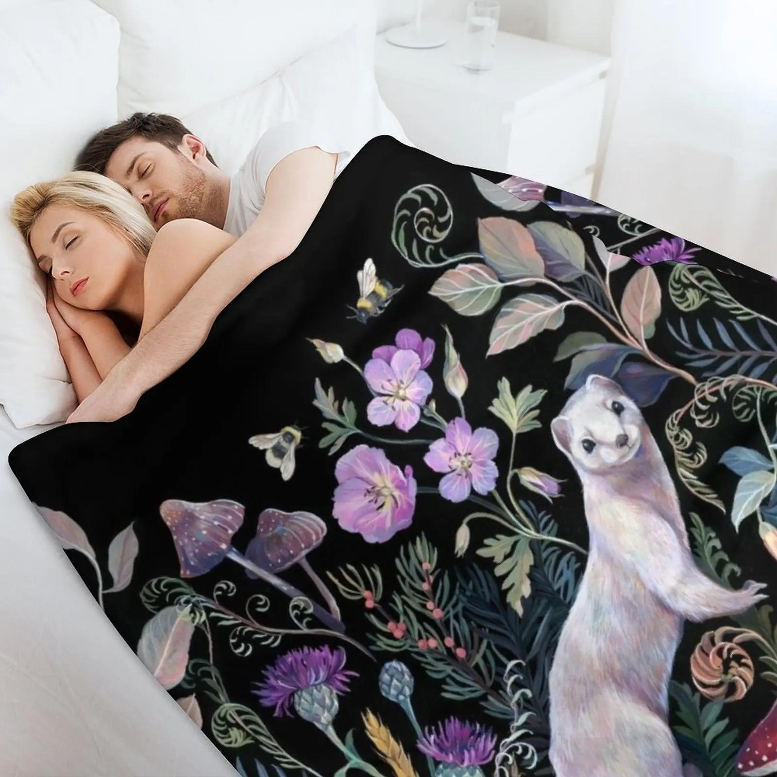 Белое одеяло Ermine декоративные одеяла и пледы для диванов