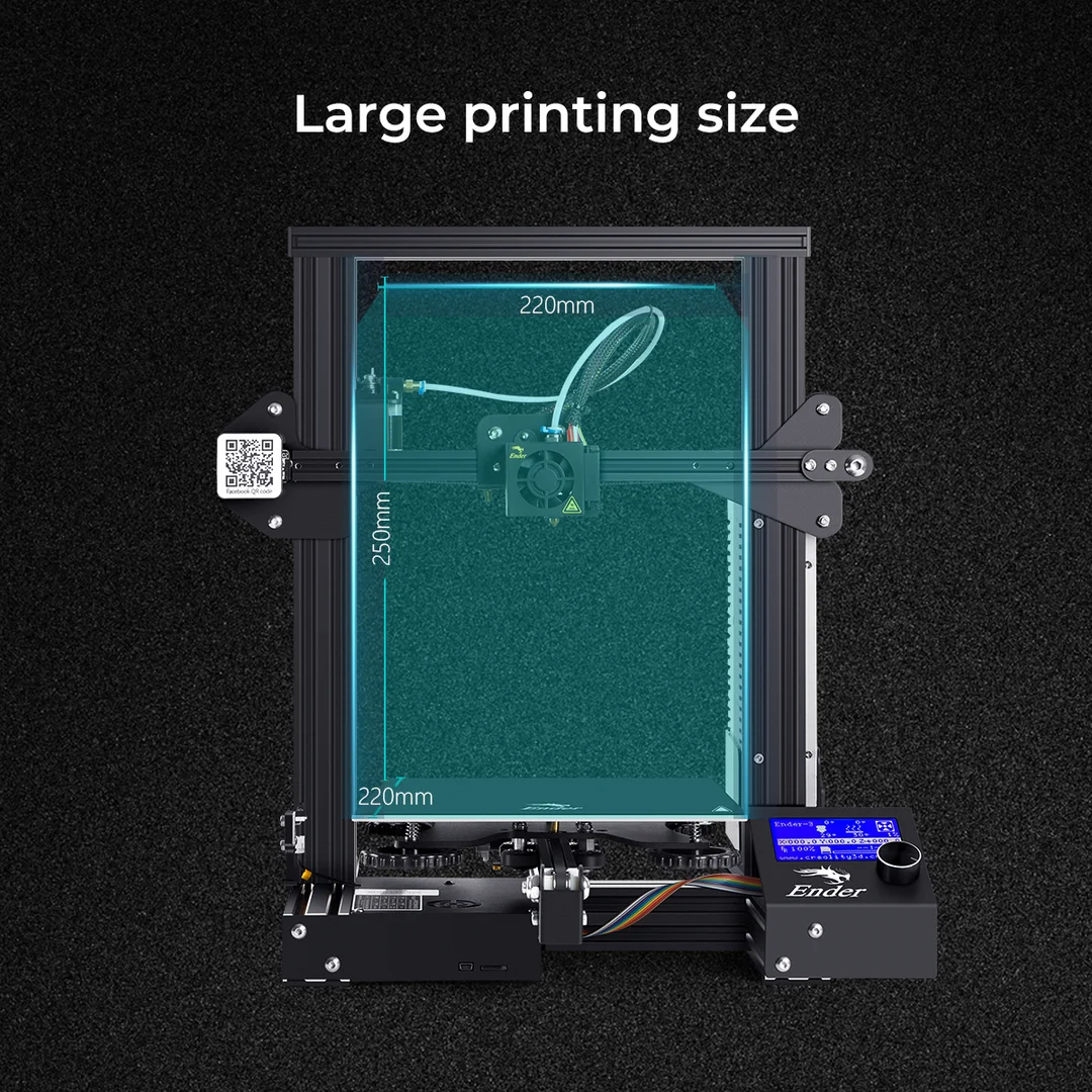 3D-принтер CREALITY 3D Ender-3/Ender-3X 32-битная материнская плата маска для печати с открытым