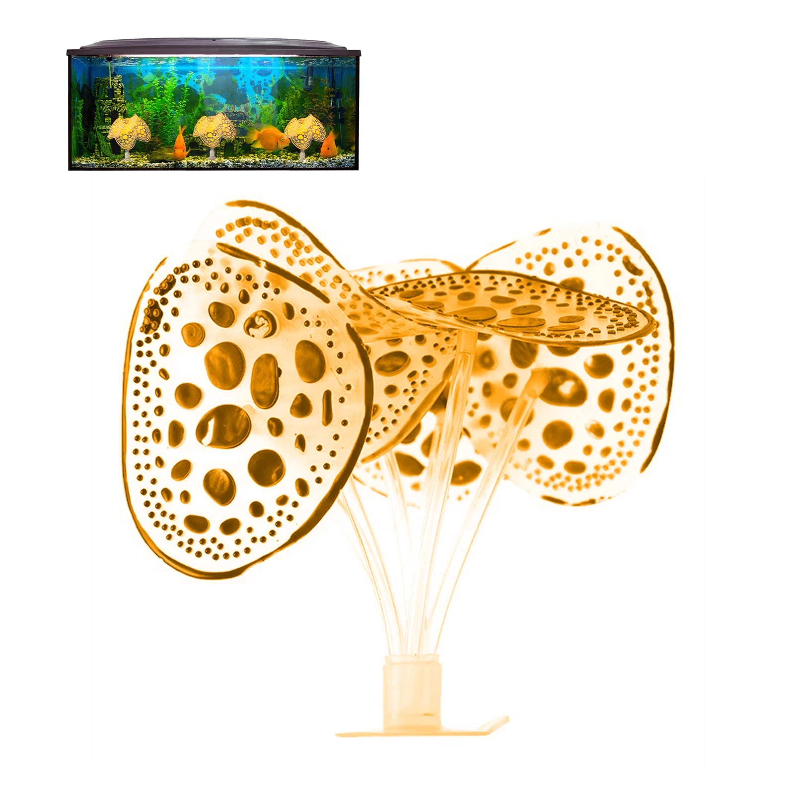 

Искусственный Коралл, аквариум, декор «сделай сам», милое красочное Силиконовое украшение для аквариума, маленькие украшения, аквариумные ...