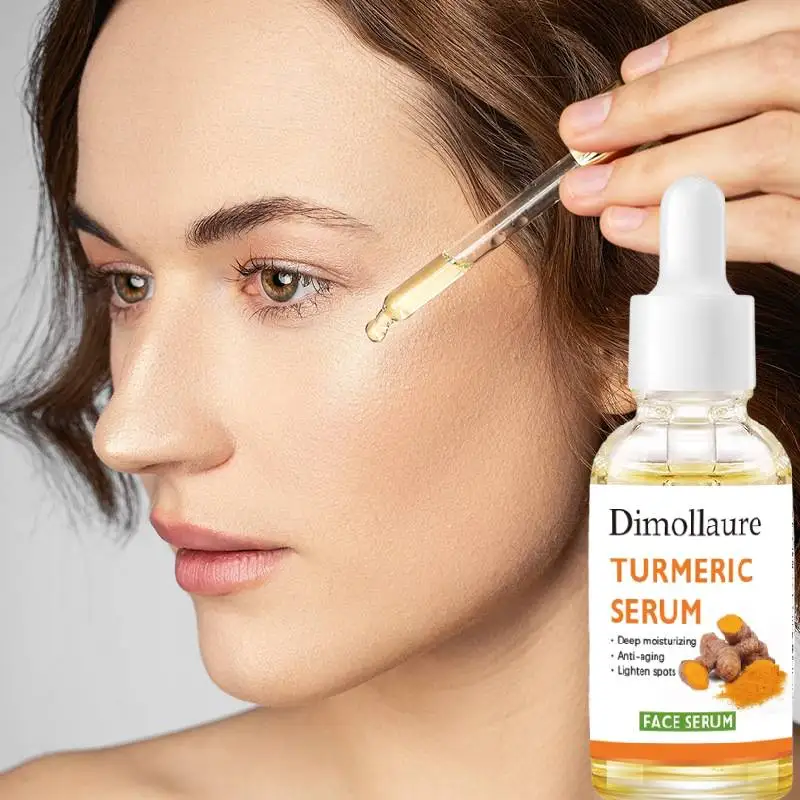 

Turmeric Whitening Face Serum 30ml Remove Freckle Dark Spots Anti-Aging Wrinkles Skin Moisturizing Nourishing Essence